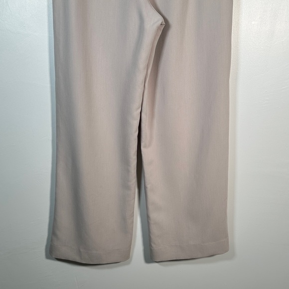 Abercrombie & Fitch High Rise Wide Leg Trousers Size 12 Beige CBK Style - Picture 14 of 15